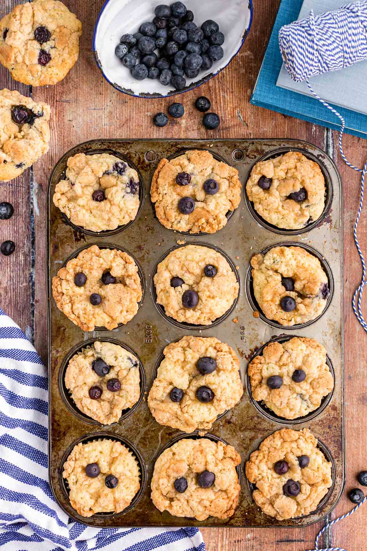 Sourdough Discard Blueberry Muffins