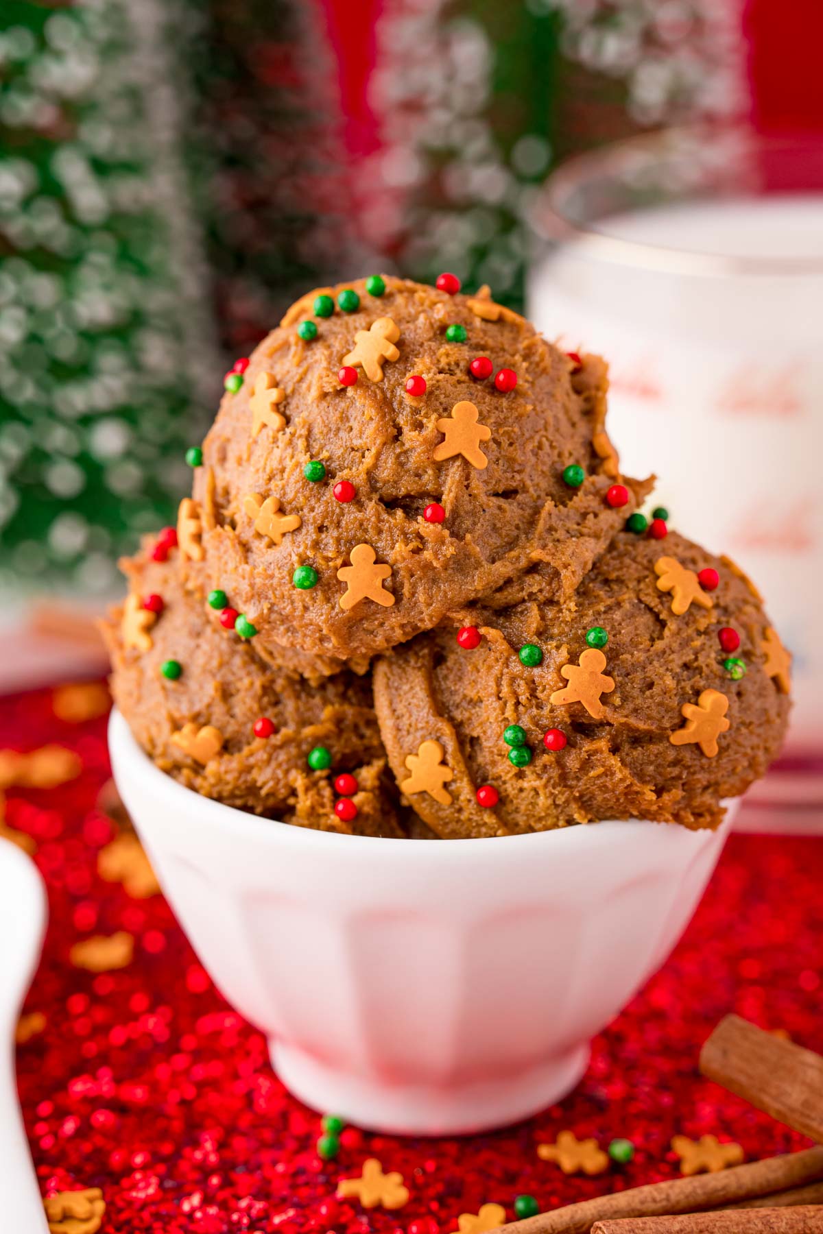 Edible Gingerbread Cookie Dough
