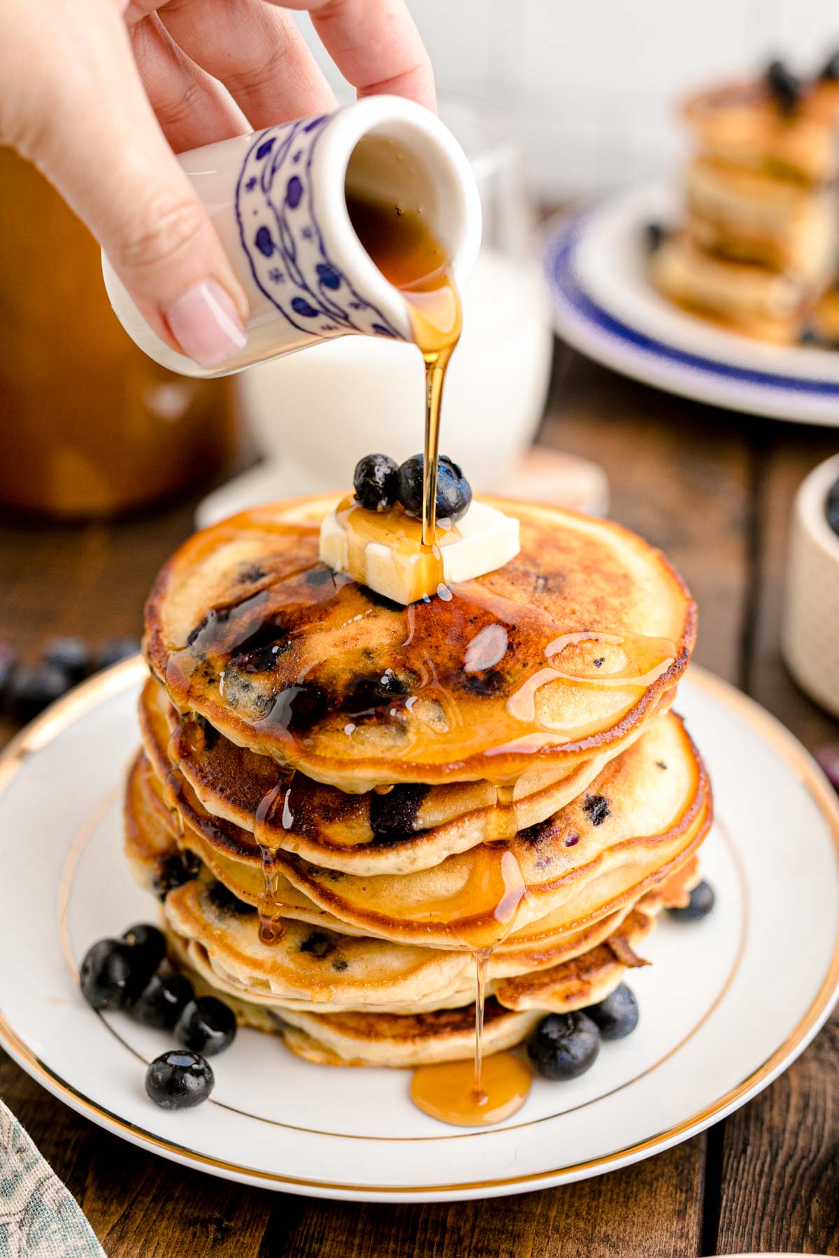 Blueberry Pancakes from Scratch