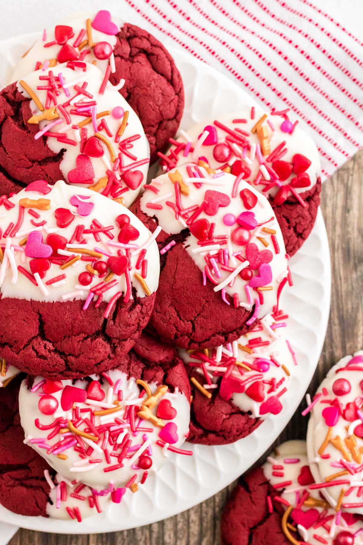 Valentine's Day Red Velvet Cookies