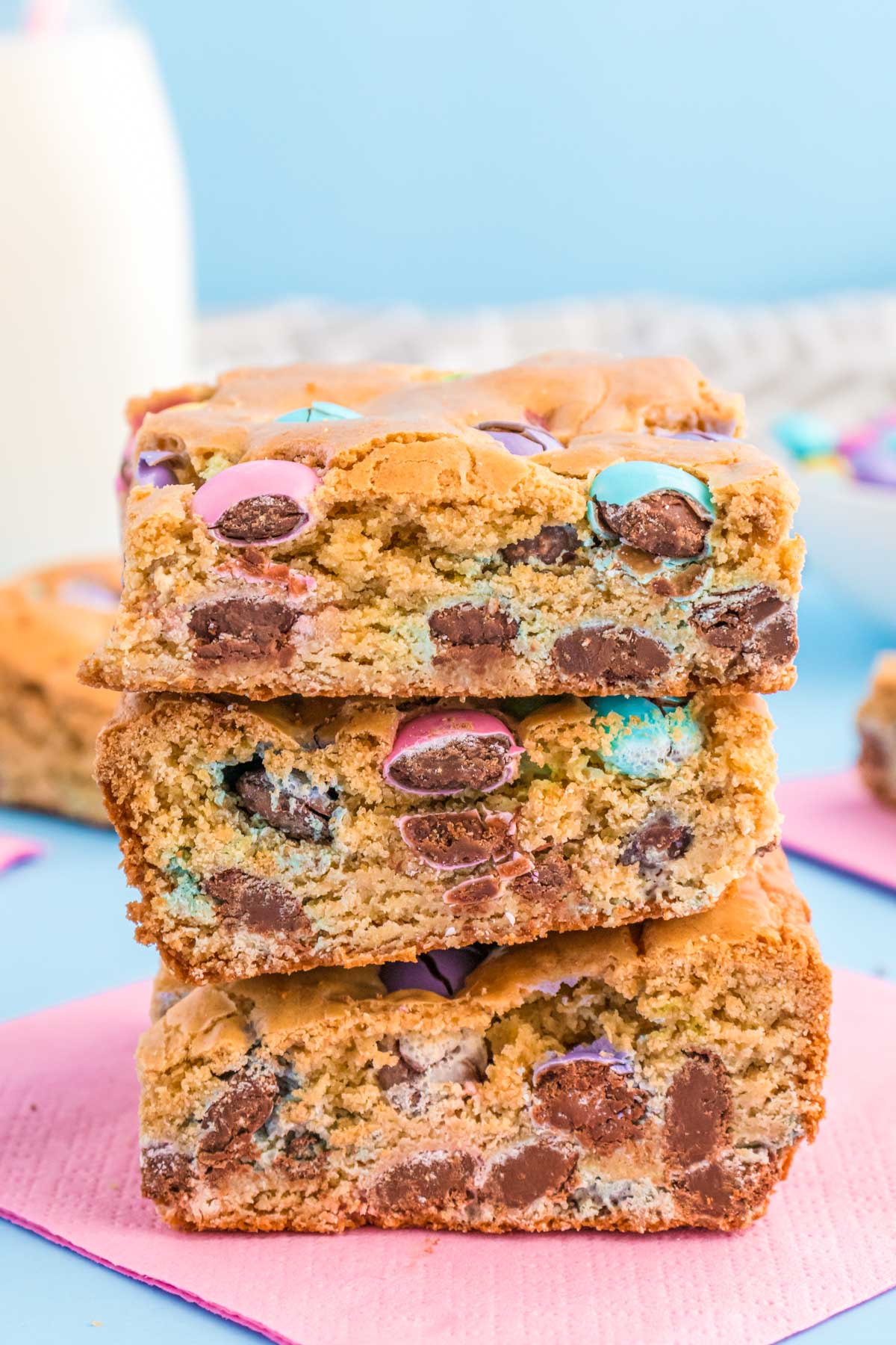 Easter M&M Blondie Bars