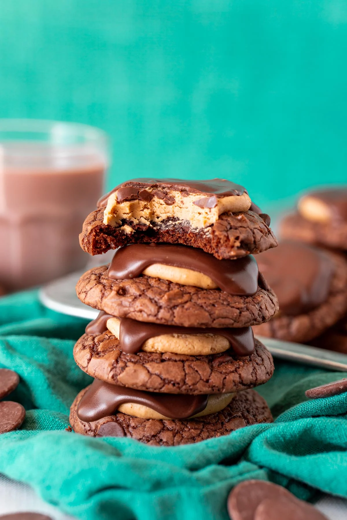 Buckeye Brownie Cookies