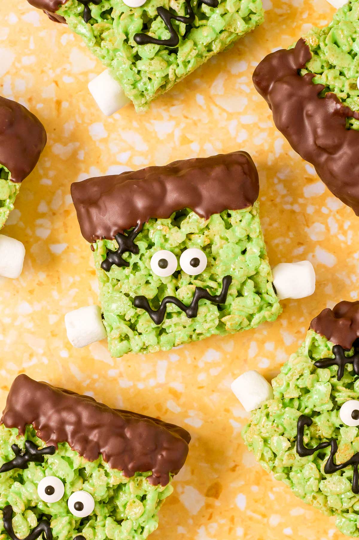 Frankenstein Rice Krispie Treats