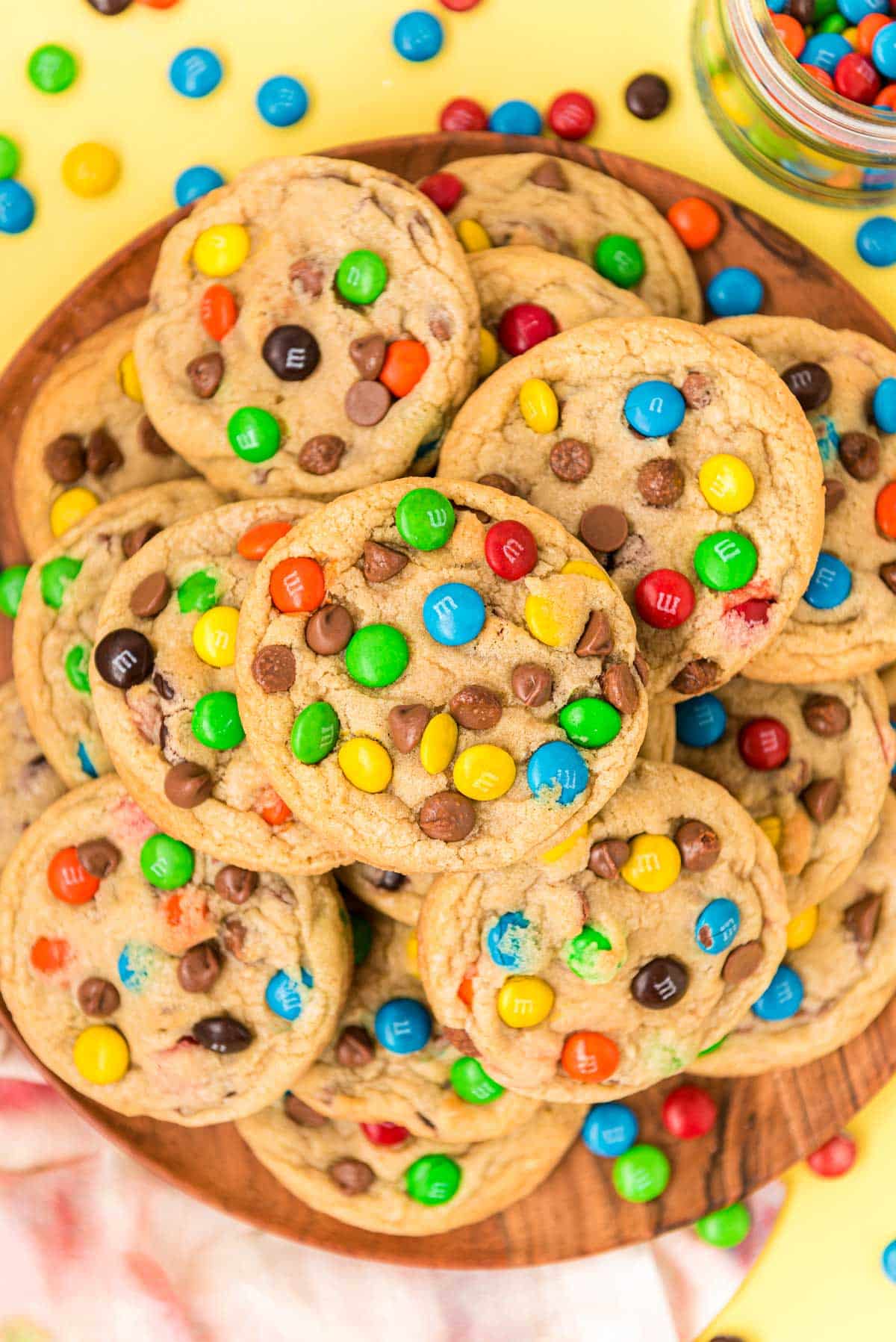 M&M Chocolate Chip Cookies