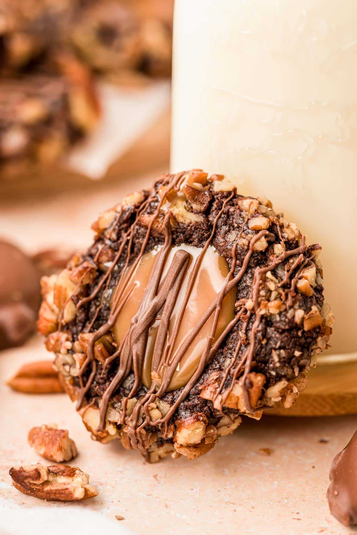 Turtle Thumbprint Cookies