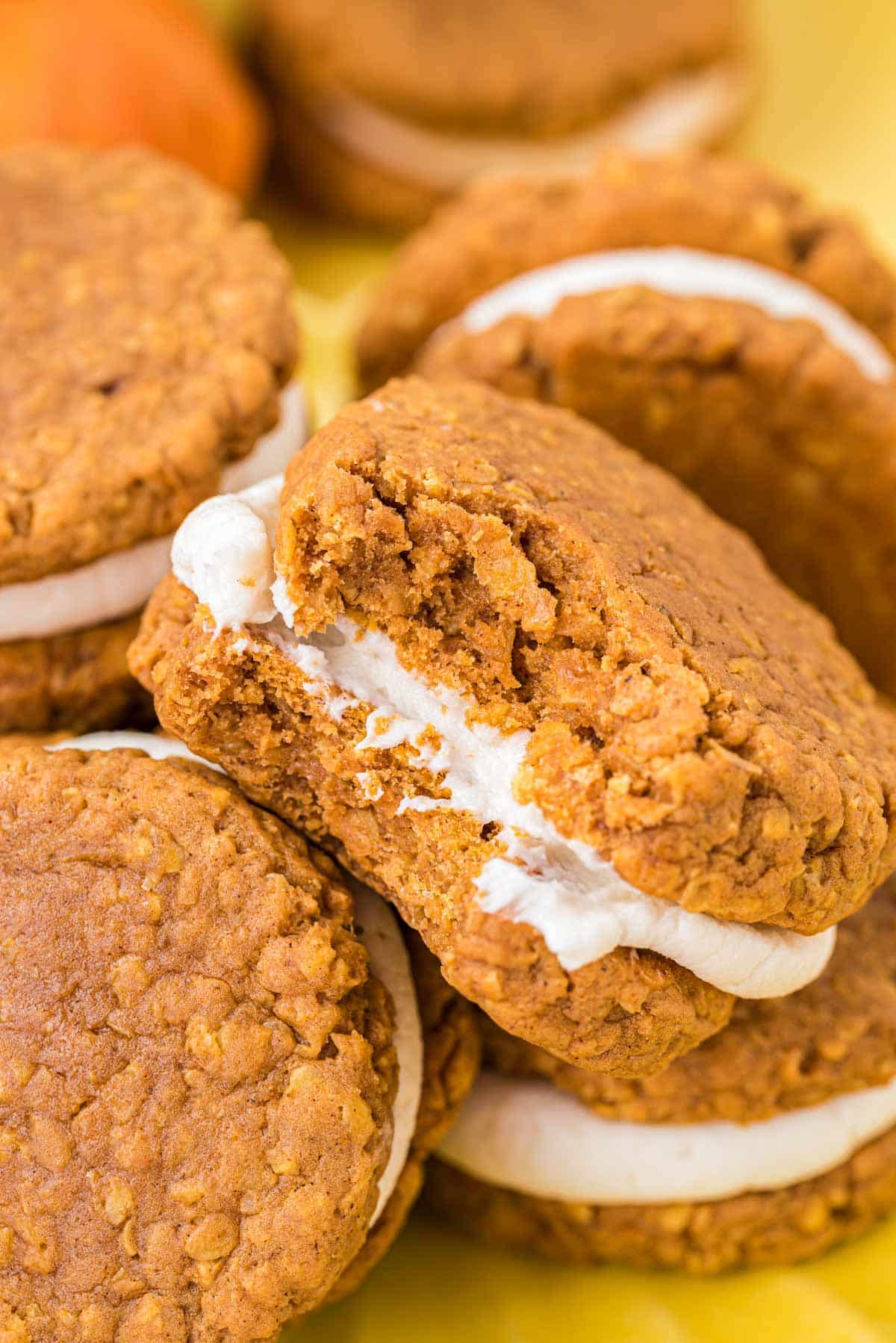 Pumpkin Oatmeal Cream Pies