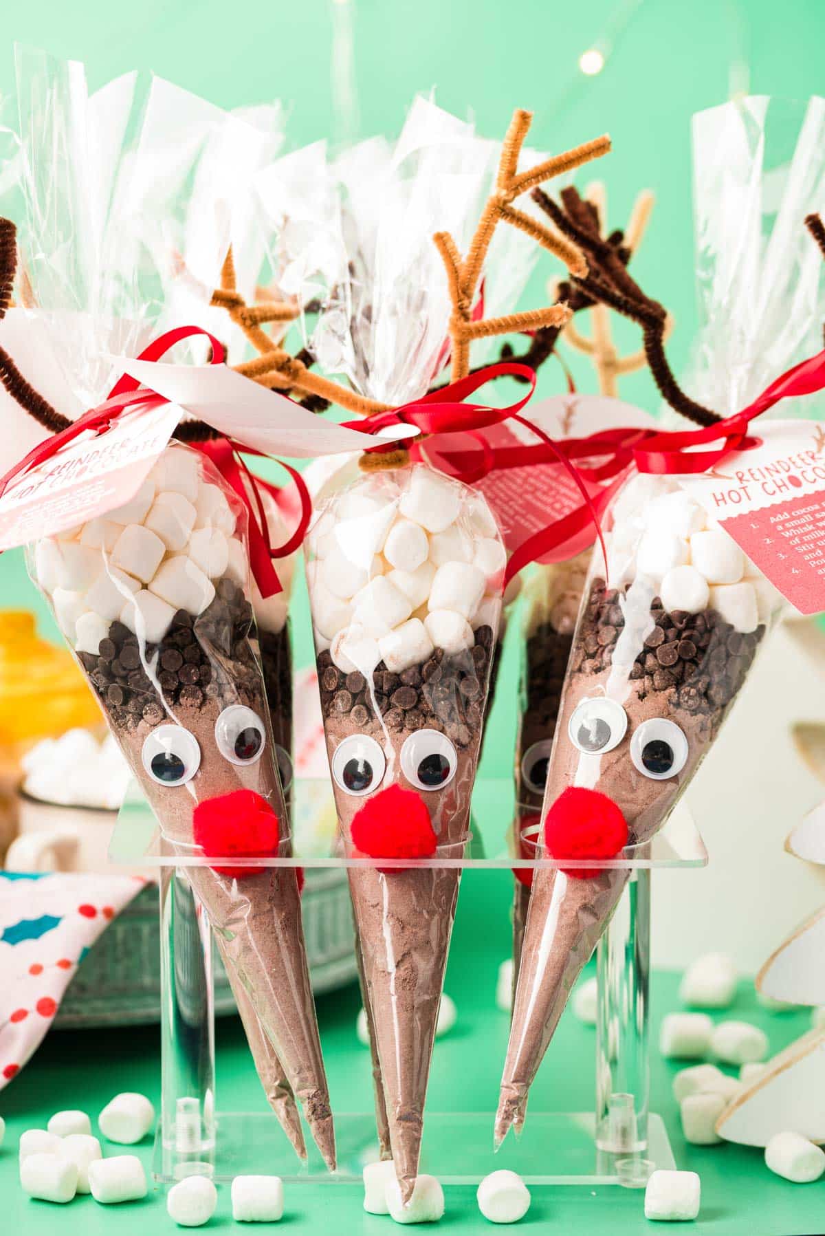 Reindeer Hot Chocolate Cones