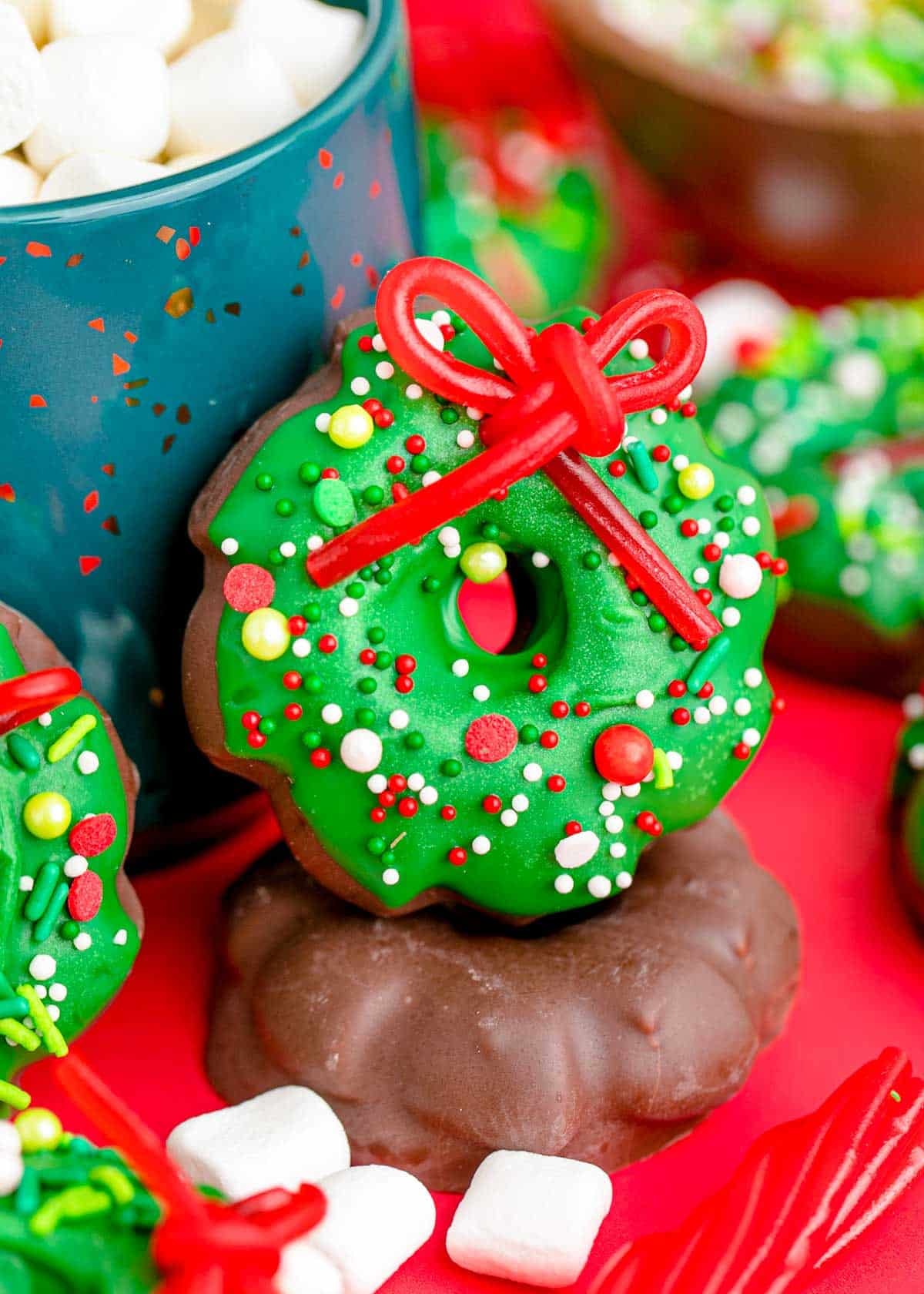 Christmas Wreath Cookies