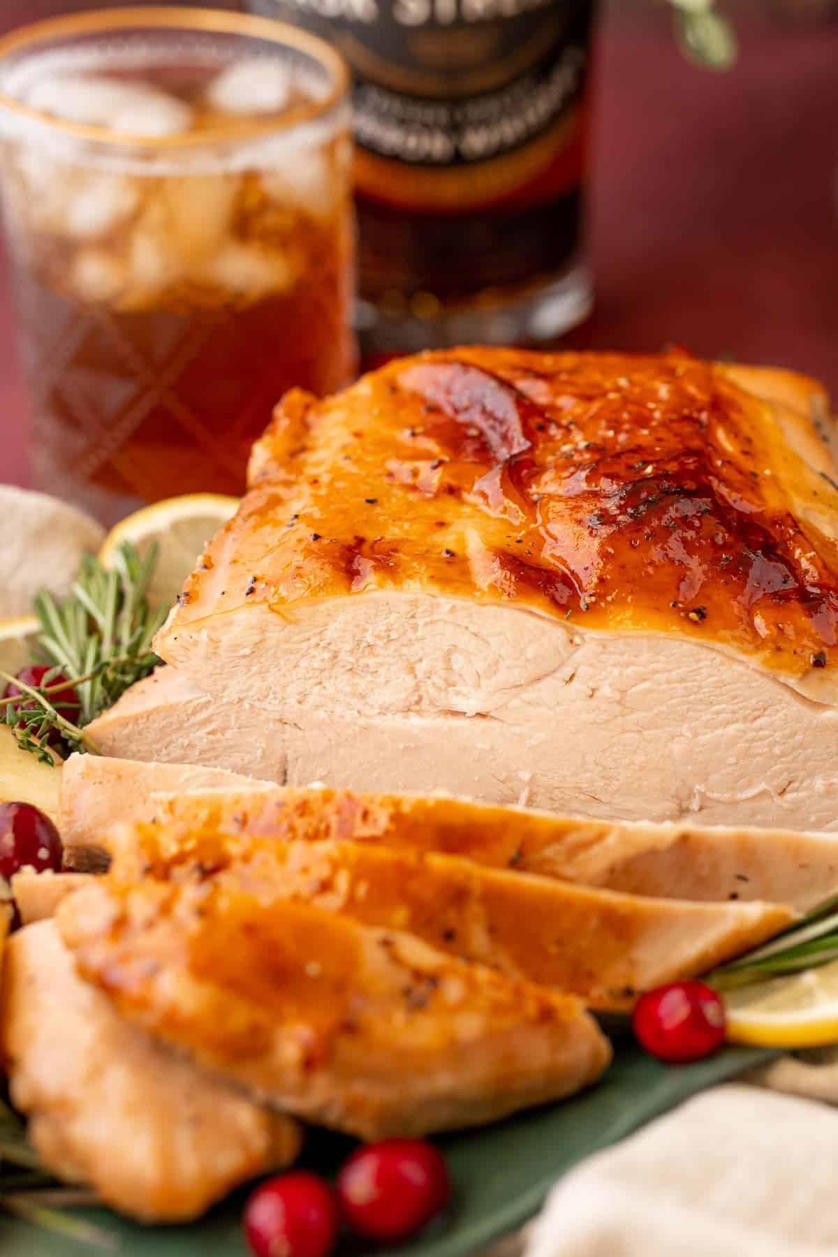 Maple Bourbon Glazed Turkey Breast