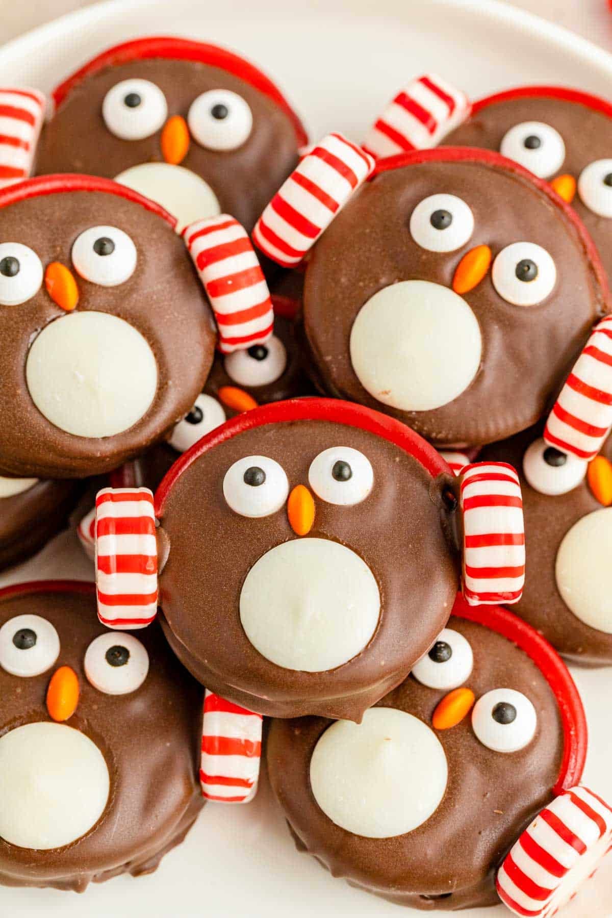 Dark Chocolate Covered Oreo Penguins