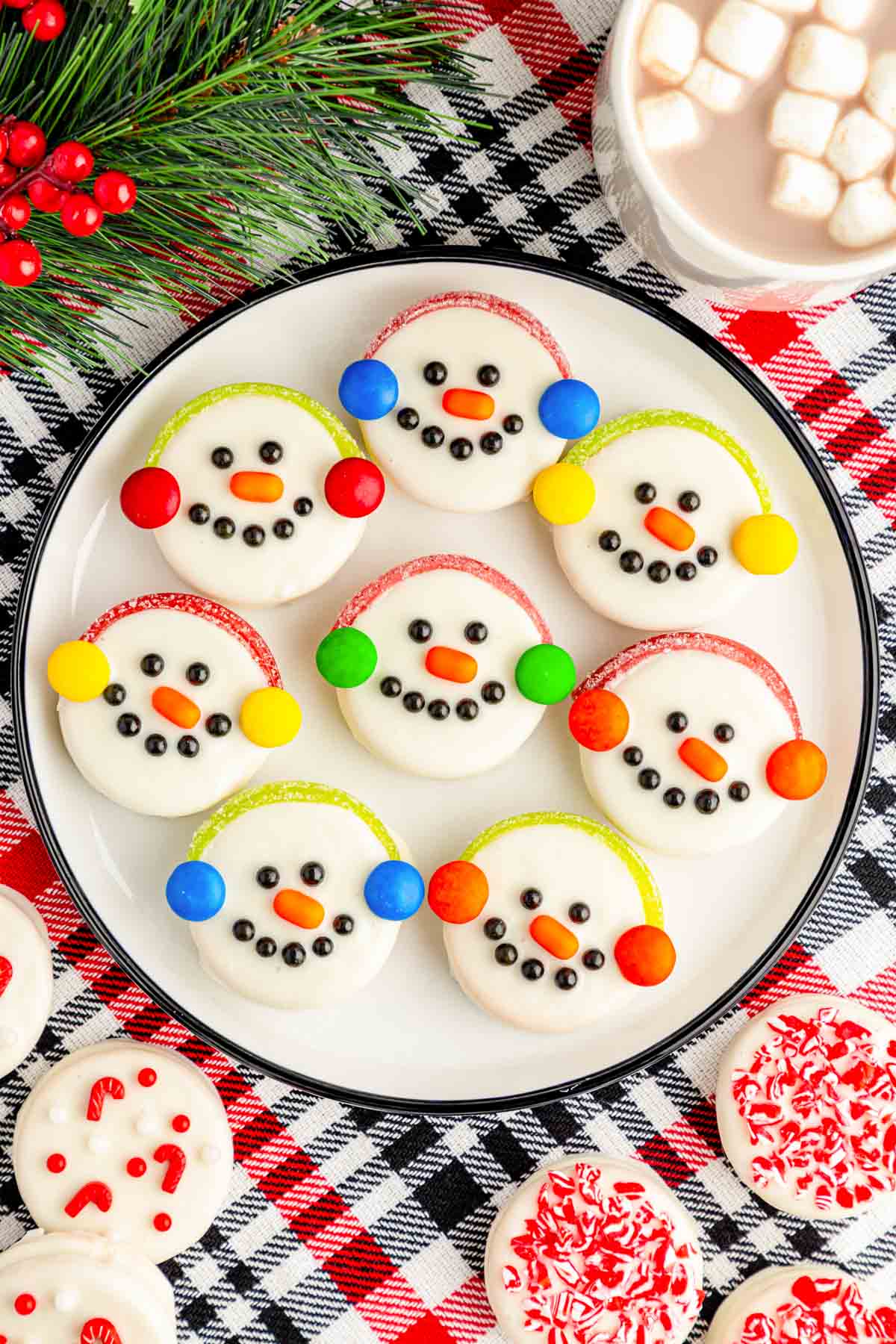 Oreo Snowman Cookies