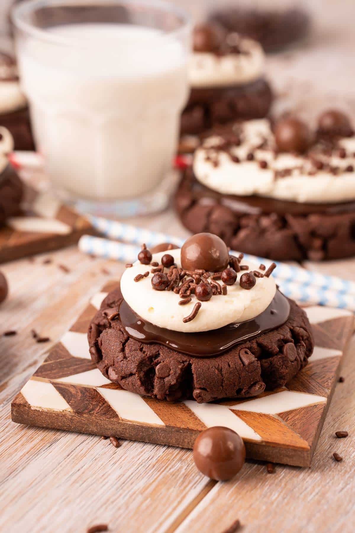 Chocolate Milkshake Cookies