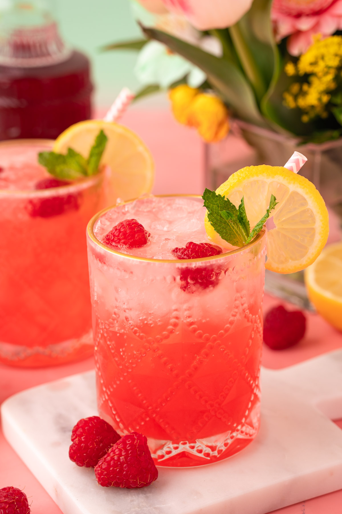 Raspberry Gin Daisy