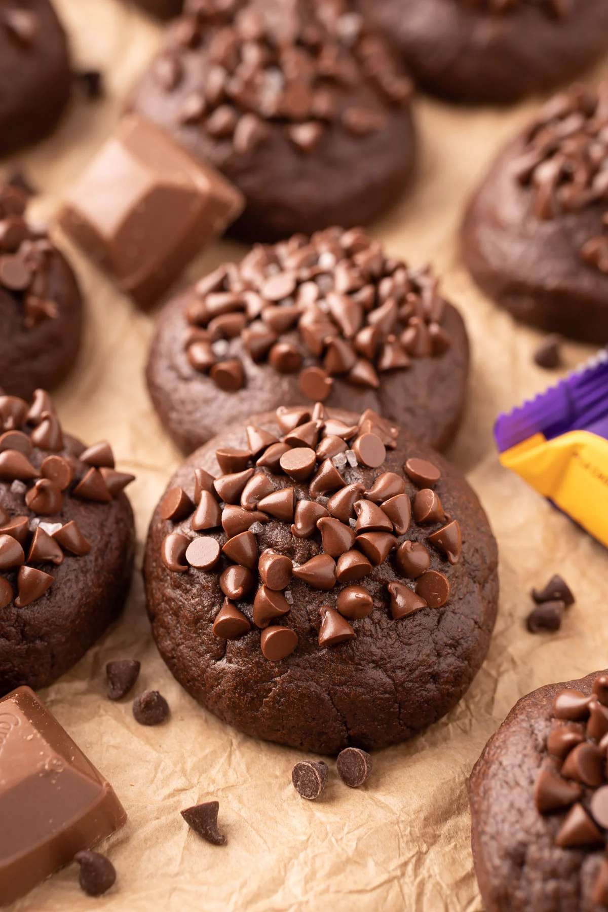 Chocolate Caramel Stuffed Cookies