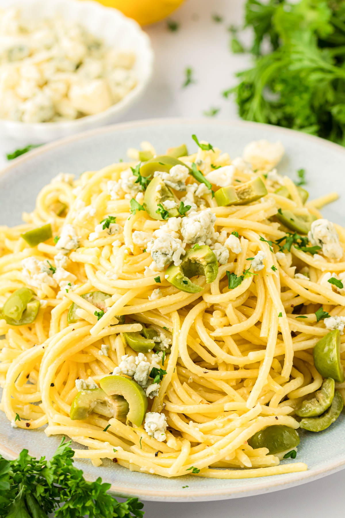 TikTok Dirty Martini Pasta