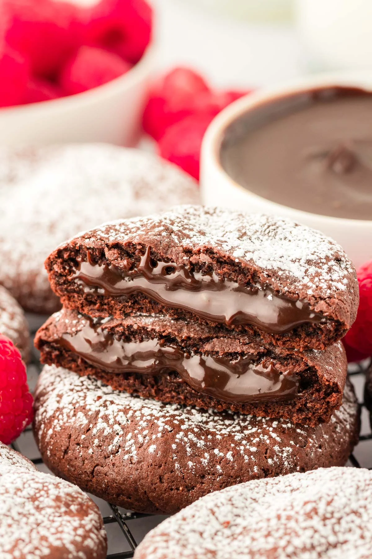 Molten Lava Cake Cookies
