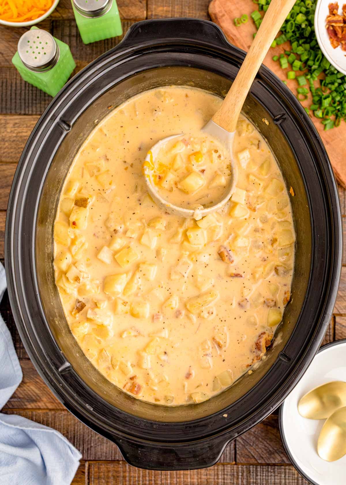 Creamy Potato Soup (Crock Pot Recipe)
