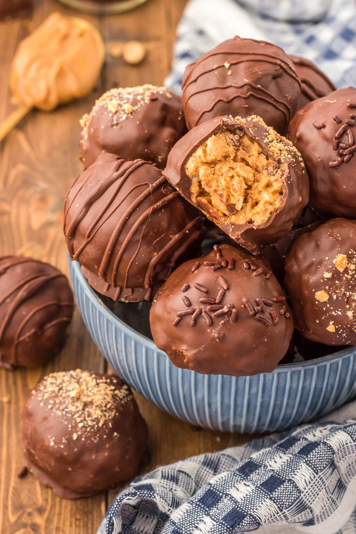 Peanut Butter Balls with Rice Krispies