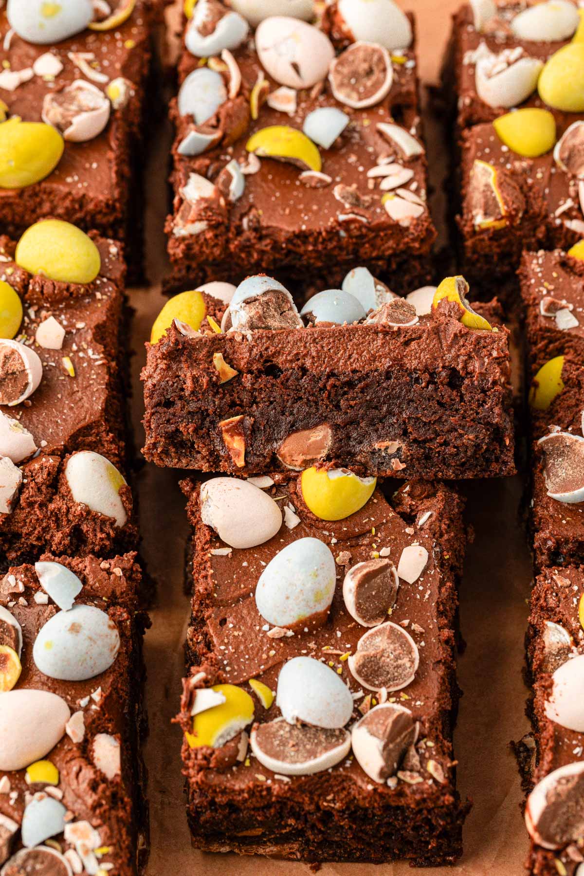 Cadbury Egg Brownies