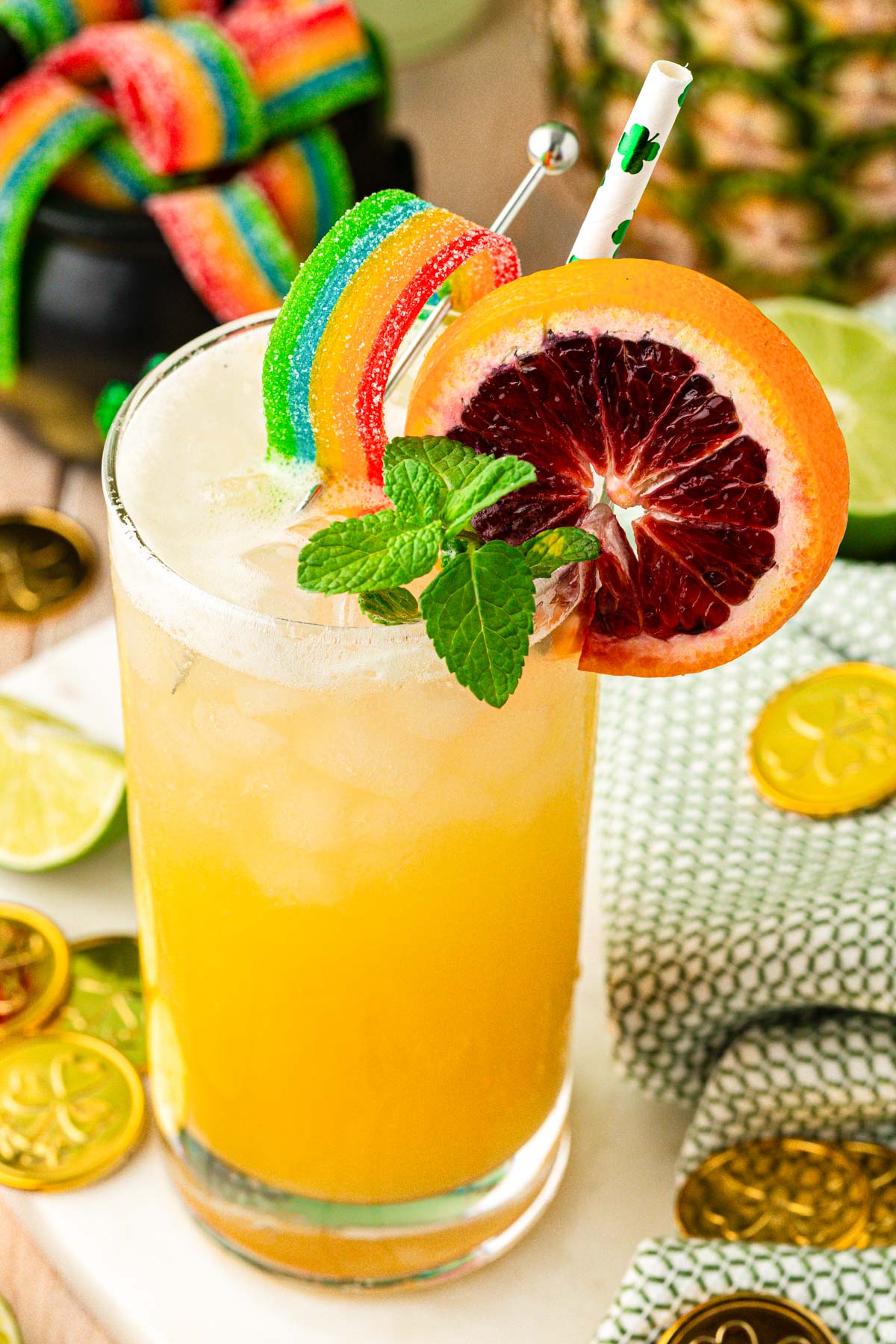 Pot of Gold Drink (St. Patrick's Day Mocktail)
