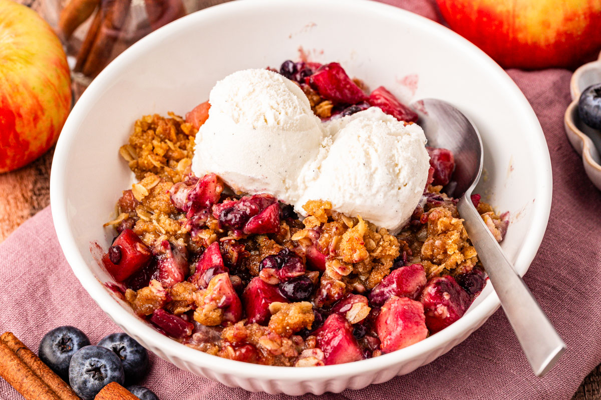 Apple and Blueberry Crisp Recipe