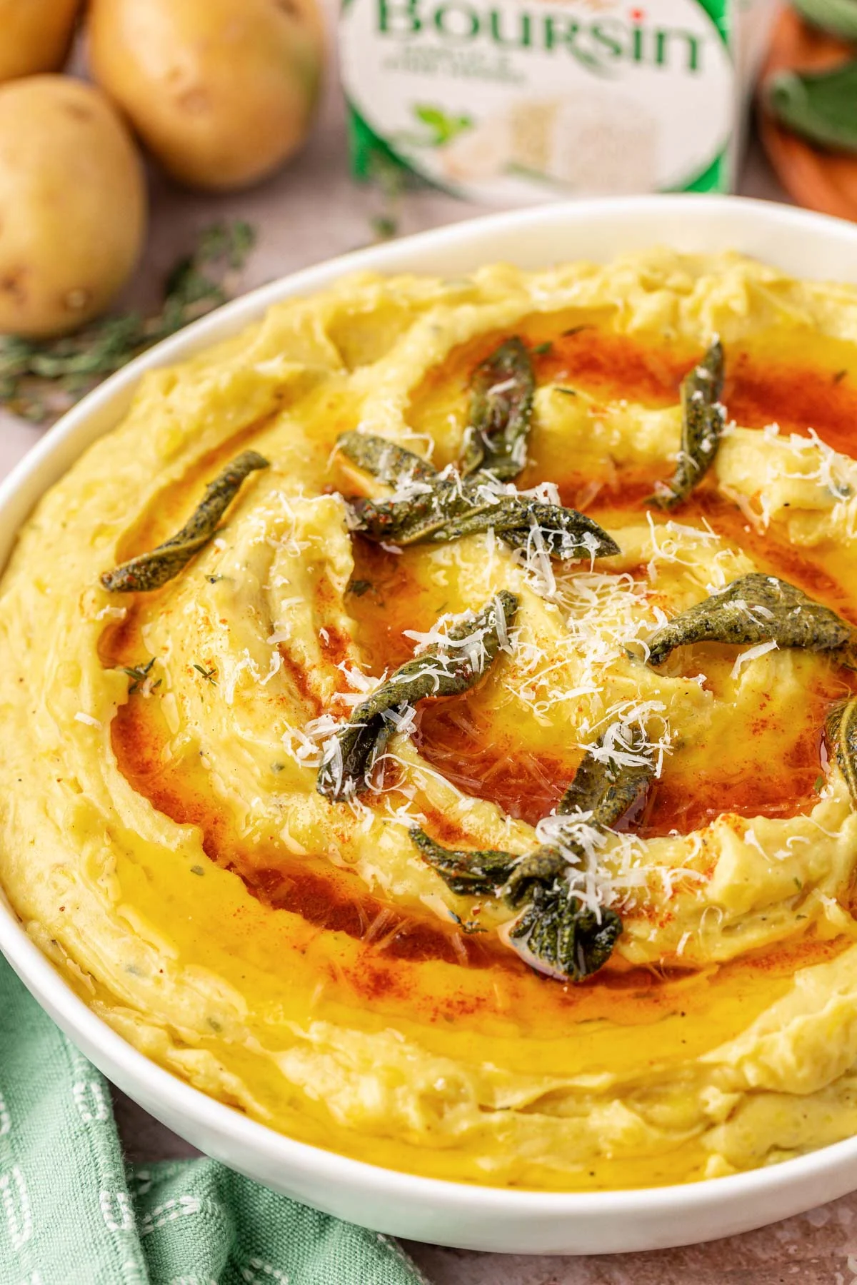 Brown Butter Boursin Mashed Potatoes